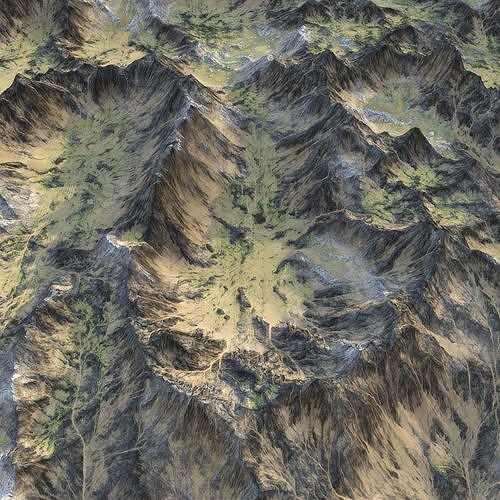 Landscape 112 Low-poly 3D model