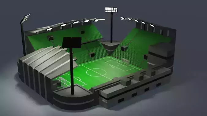 LOW POLY Football Stadium
