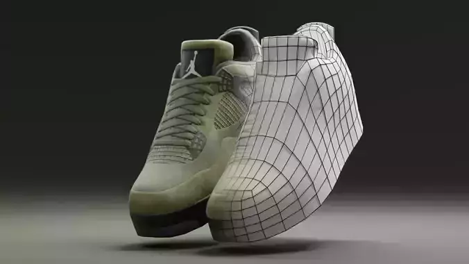 Air Jordan 4 Lowpoly - 02