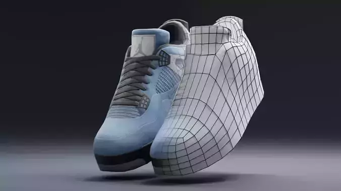 Air Jordan 4 Lowpoly - 03