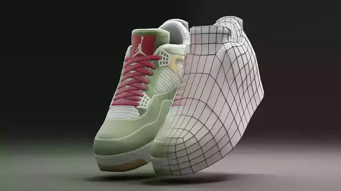 Air Jordan 4 Lowpoly - 05