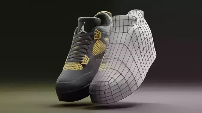 Air Jordan 4 Lowpoly - 06