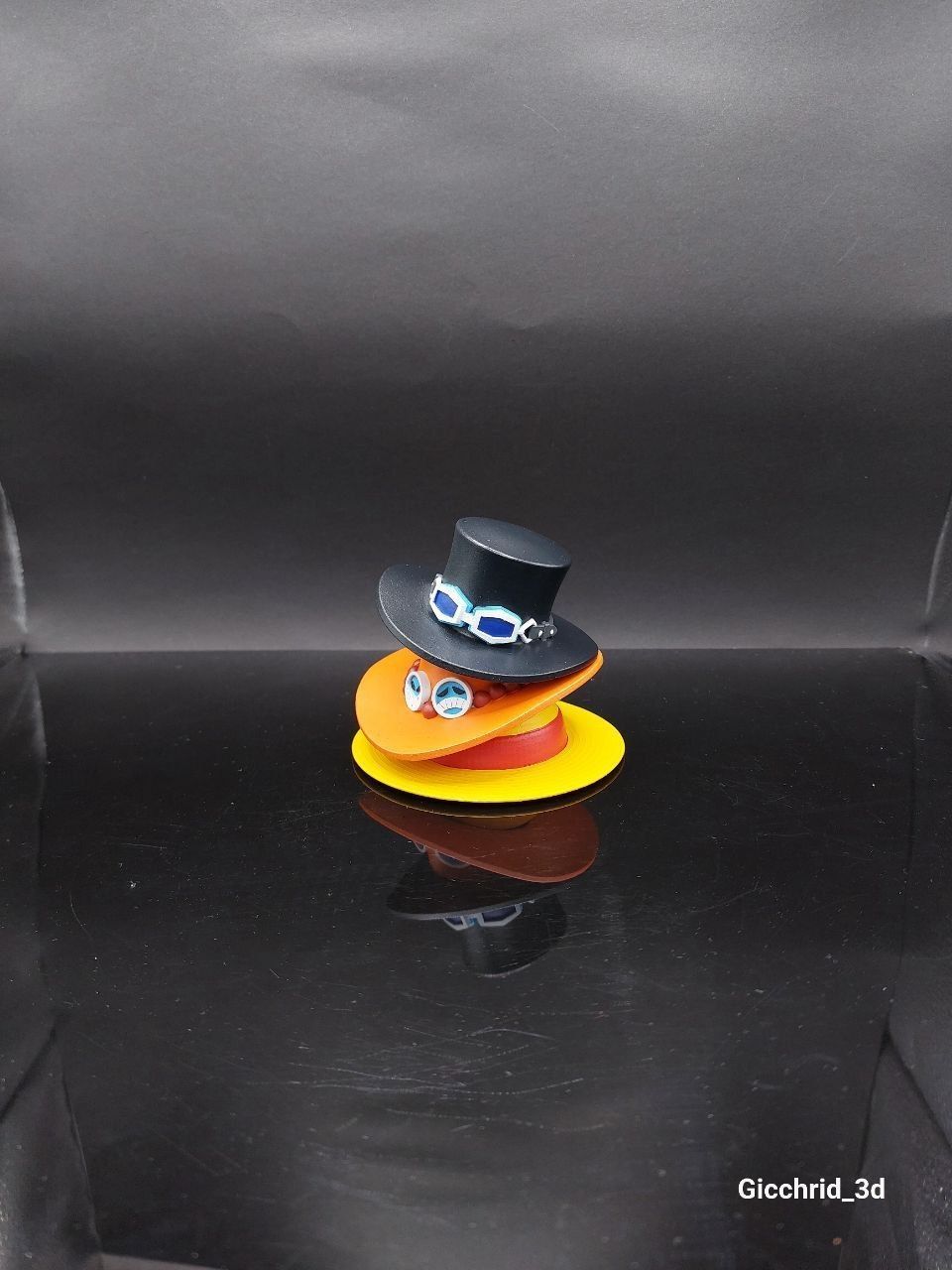 OnePiece brothers hats Luffy Sabo and Ace 3D print model_2