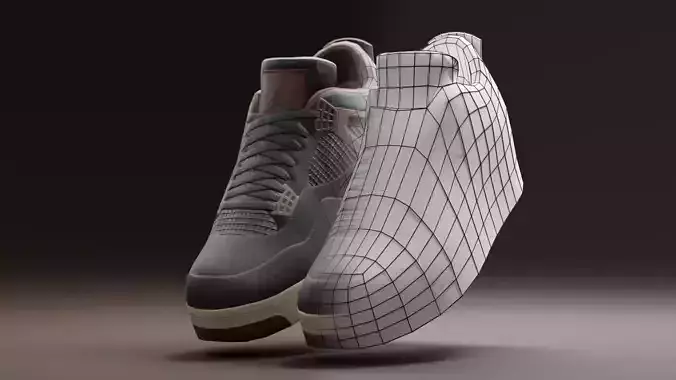 Air Jordan 4 Lowpoly - 07