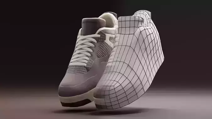 Air Jordan 4 Lowpoly - 09