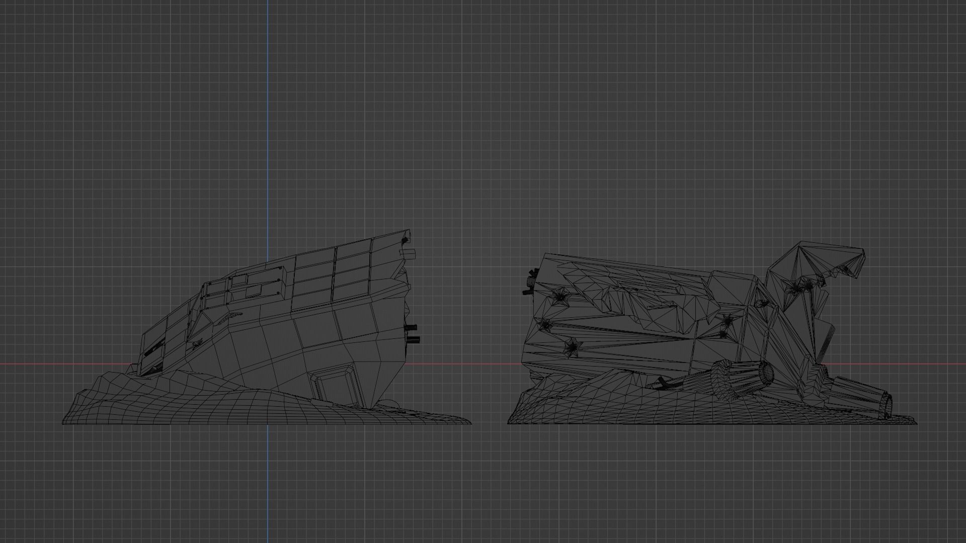Crashed Space Ship 3D print model_20