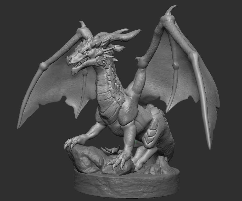 Dnd Printable Dragon 3D print model_2