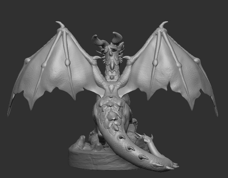 Dnd Printable Dragon 3D print model_3