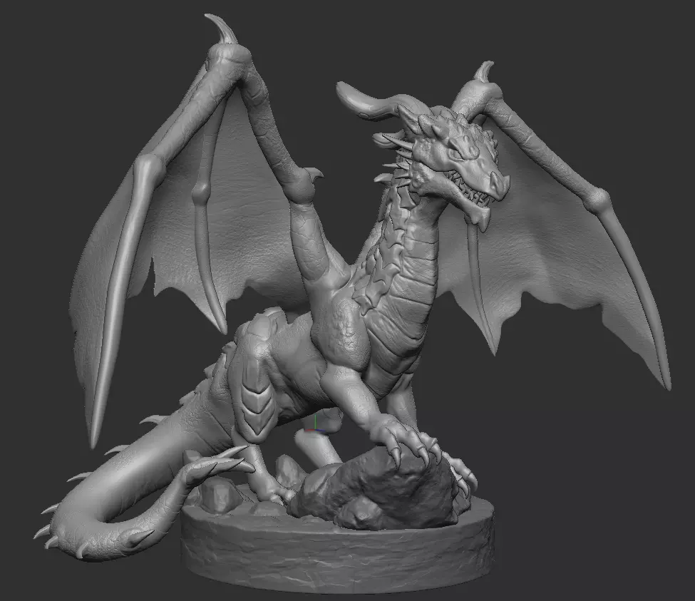 Dnd Printable Dragon 3D print model_0