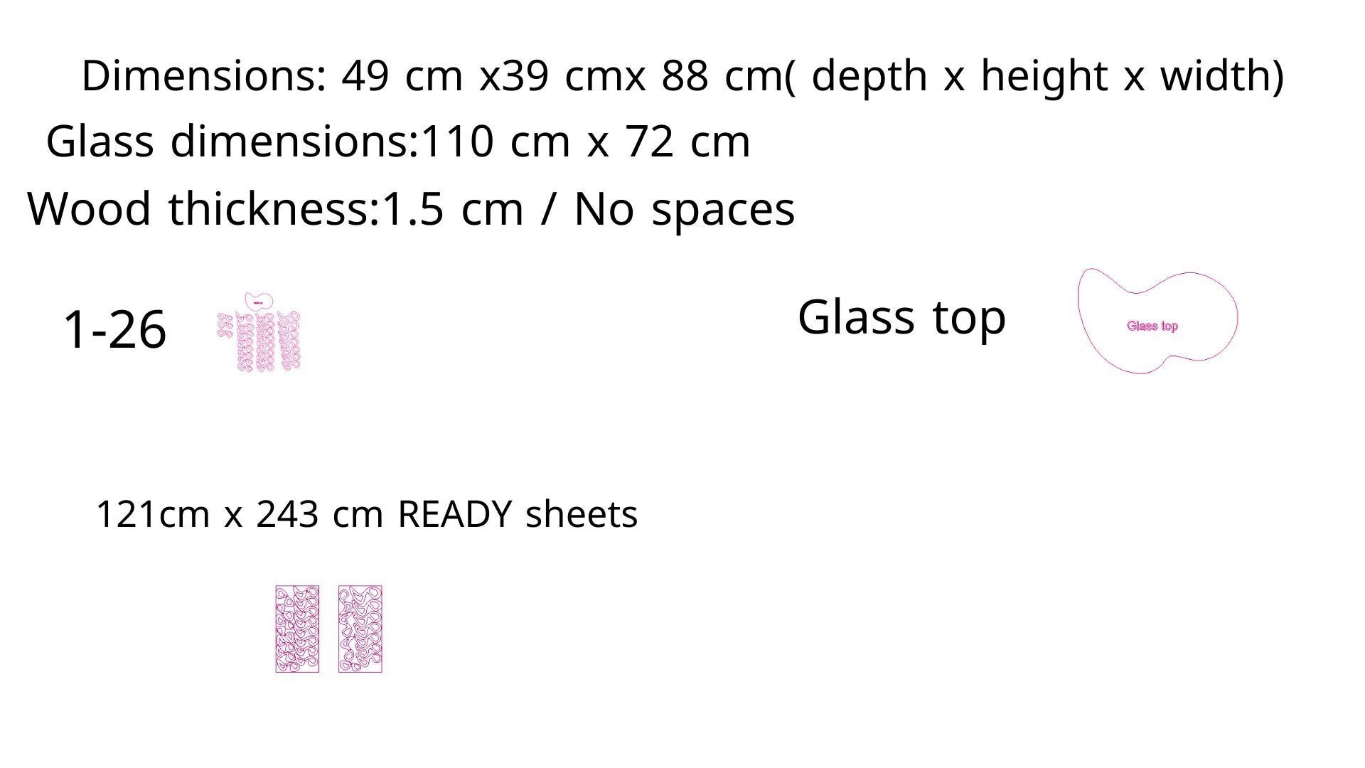 Parametric Wavy Wooden Furniture 03 - Coffee Table 3D model_4