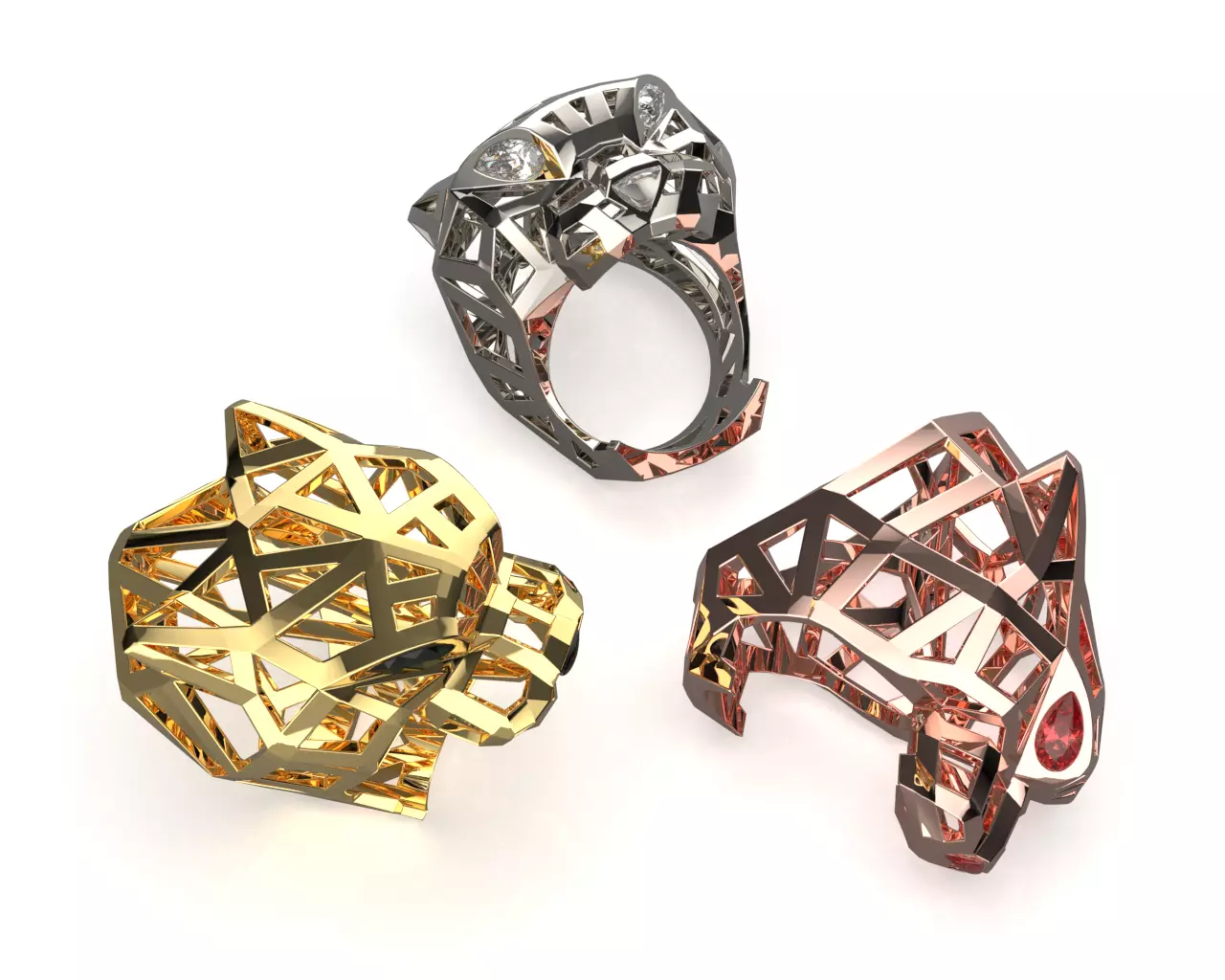 Panther Ring 3D print model