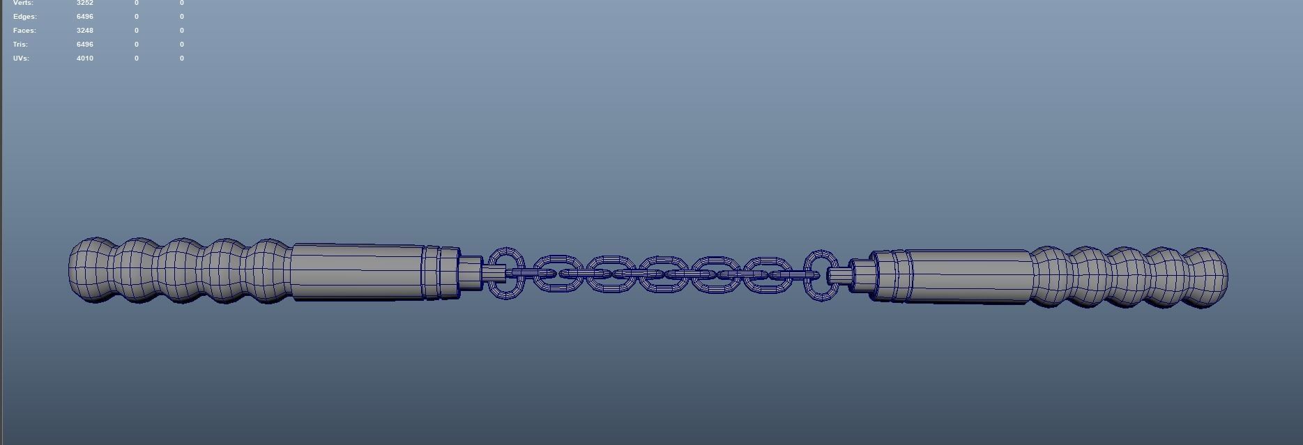 Nunchaku Animations Low-poly 3D model_9