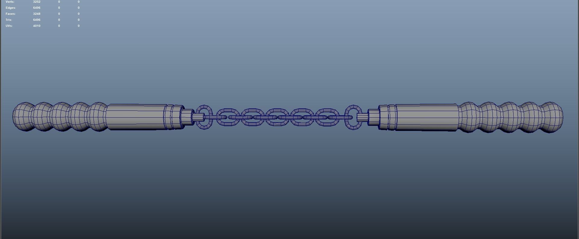 Nunchaku Animations Low-poly 3D model_11