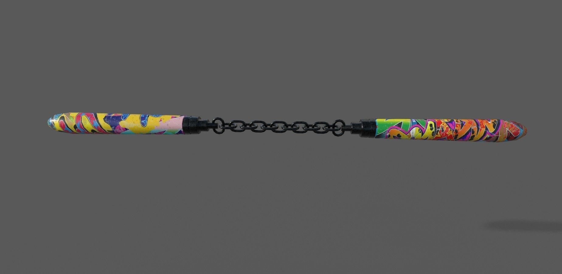 Nunchaku Animations Low-poly 3D model_10