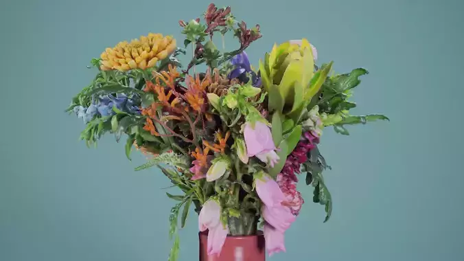 RAW Scan of a Flower Bouquet