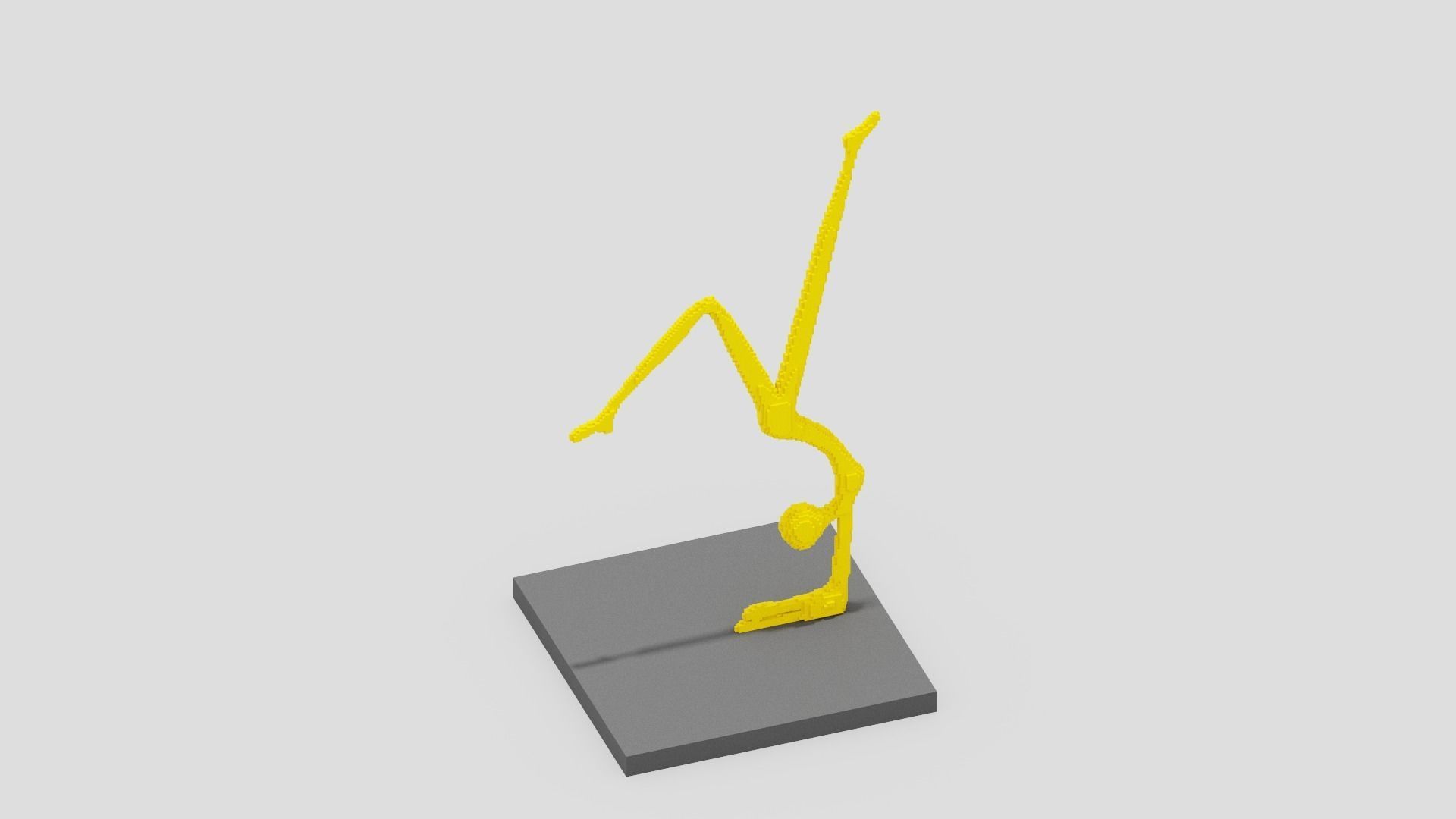 Voxel Decor Low-poly 3D model_3