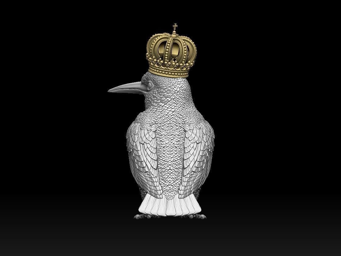 Kingfisher bird  3D print model_23