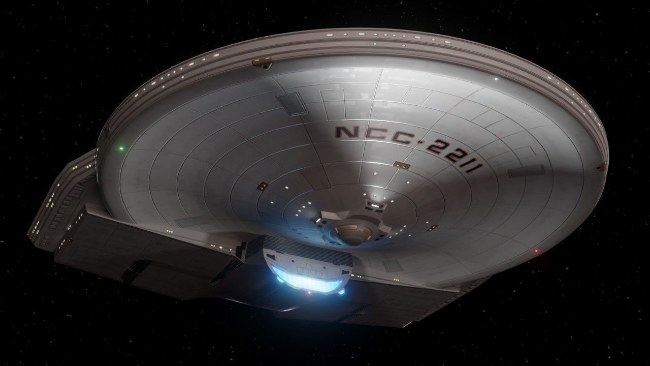 Larson Class Destroyer from Star Trek Gaming Lore Low-poly 3D model_1