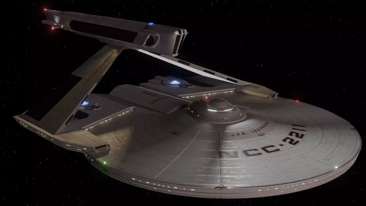 Larson Class Destroyer from Star Trek Gaming Lore Low-poly 3D model_0