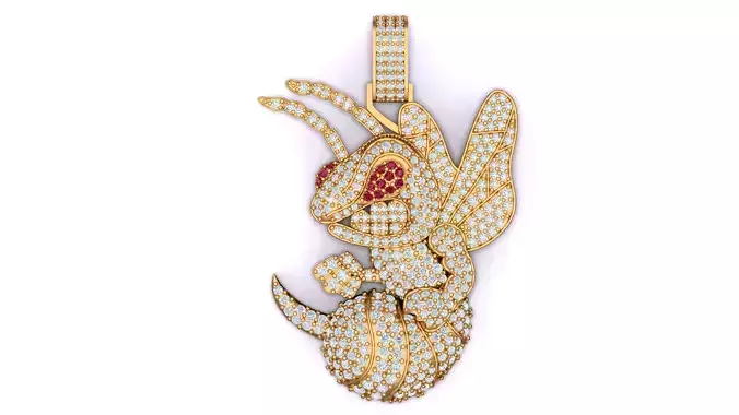Bee Diamond Pendant
