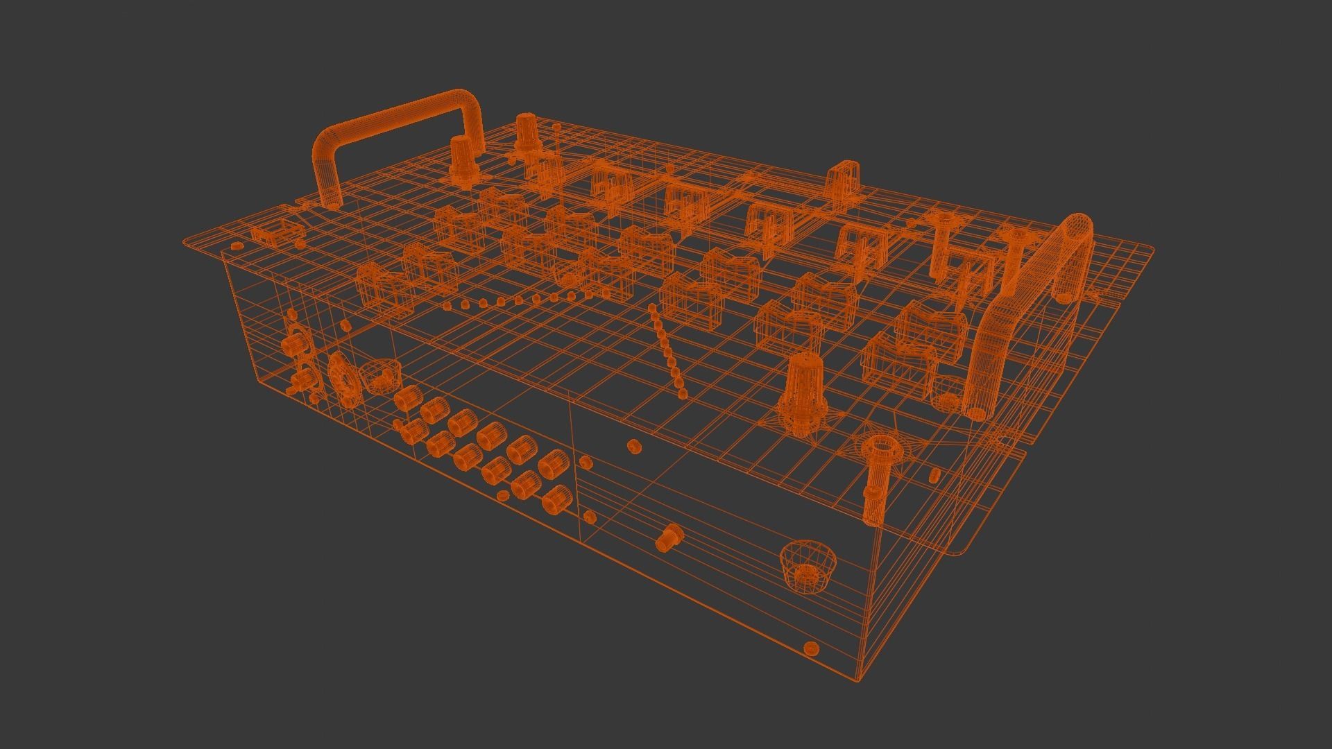  Audio mixer 3D Model Low-poly 3D model_9