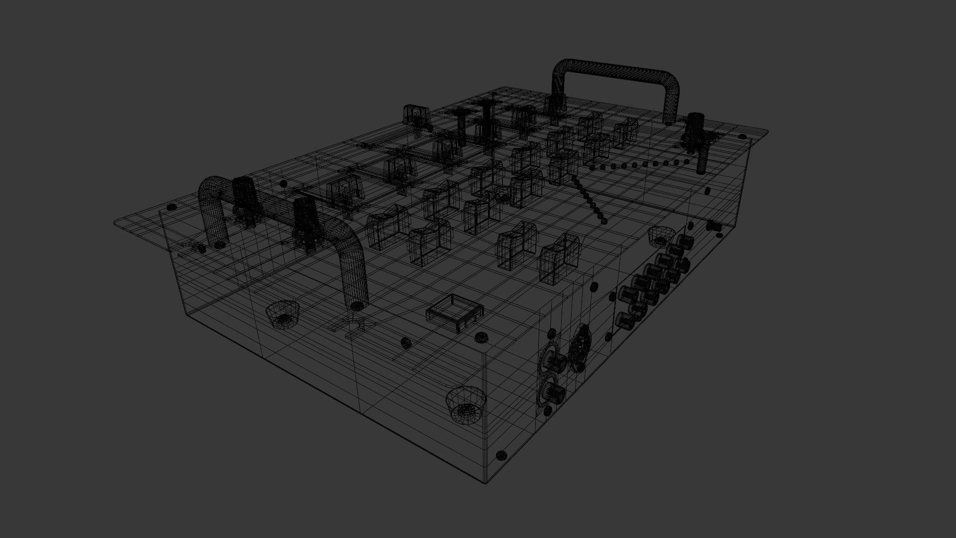  Audio mixer 3D Model Low-poly 3D model_8