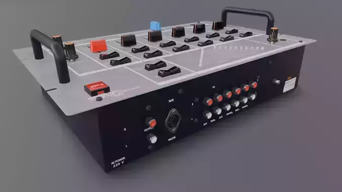  Audio mixer 3D Model