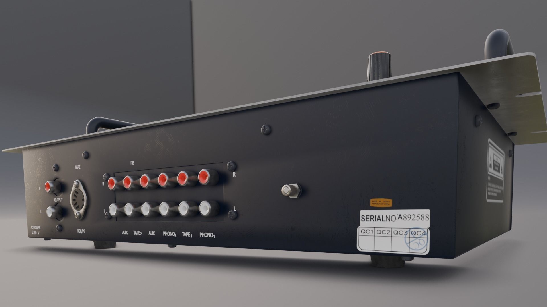  Audio mixer 3D Model Low-poly 3D model_13