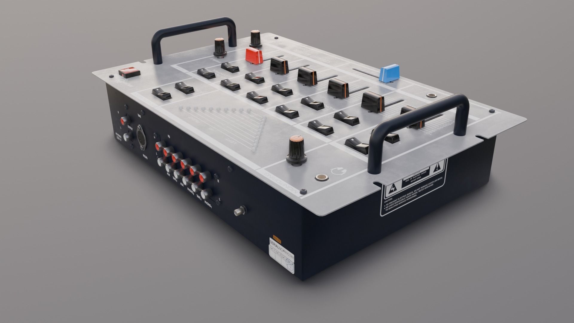  Audio mixer 3D Model Low-poly 3D model_3