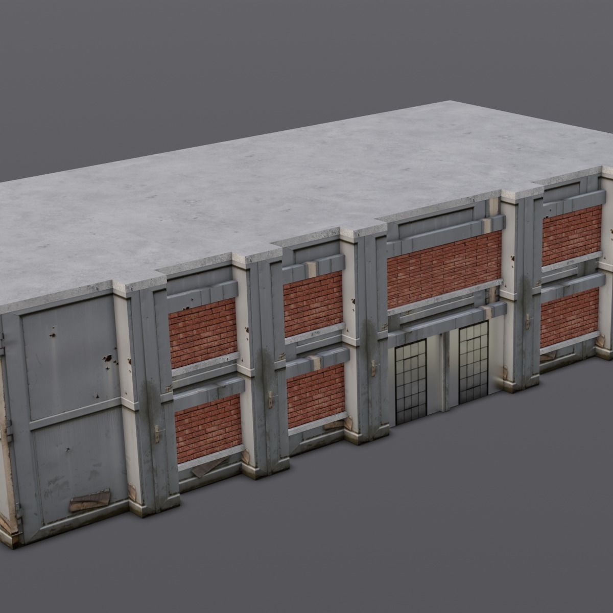 Building 3D Model Low-poly 3D model_7