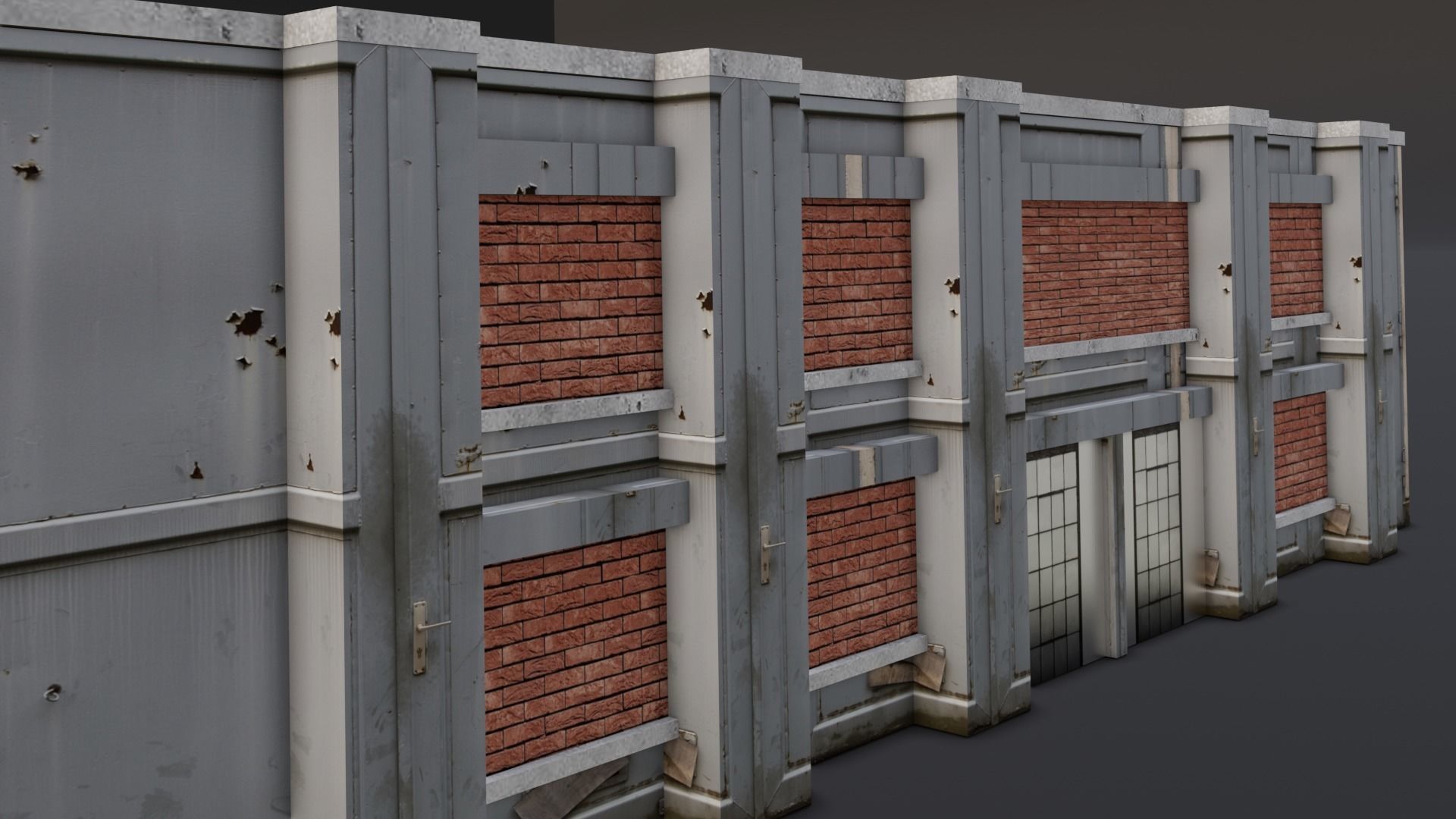 Building 3D Model Low-poly 3D model_1
