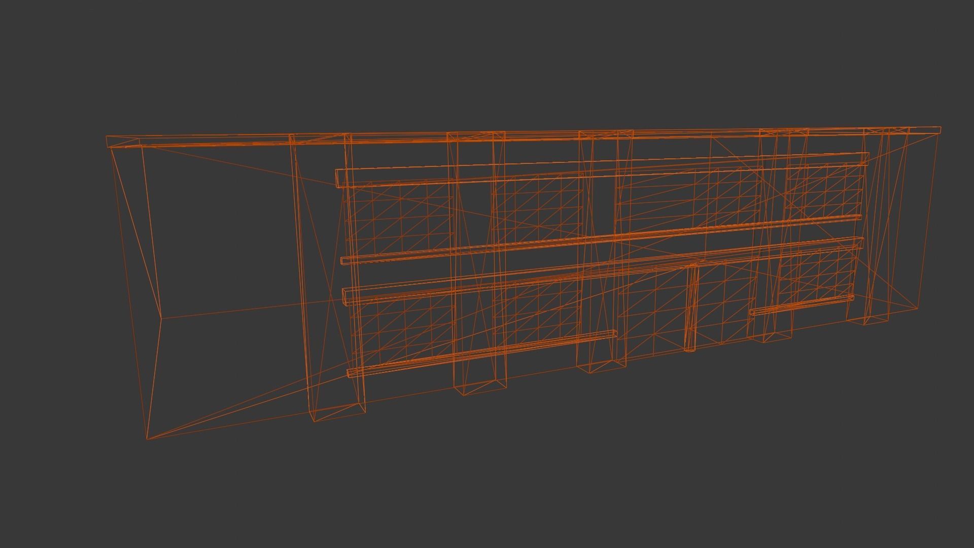 Building 3D Model Low-poly 3D model_9