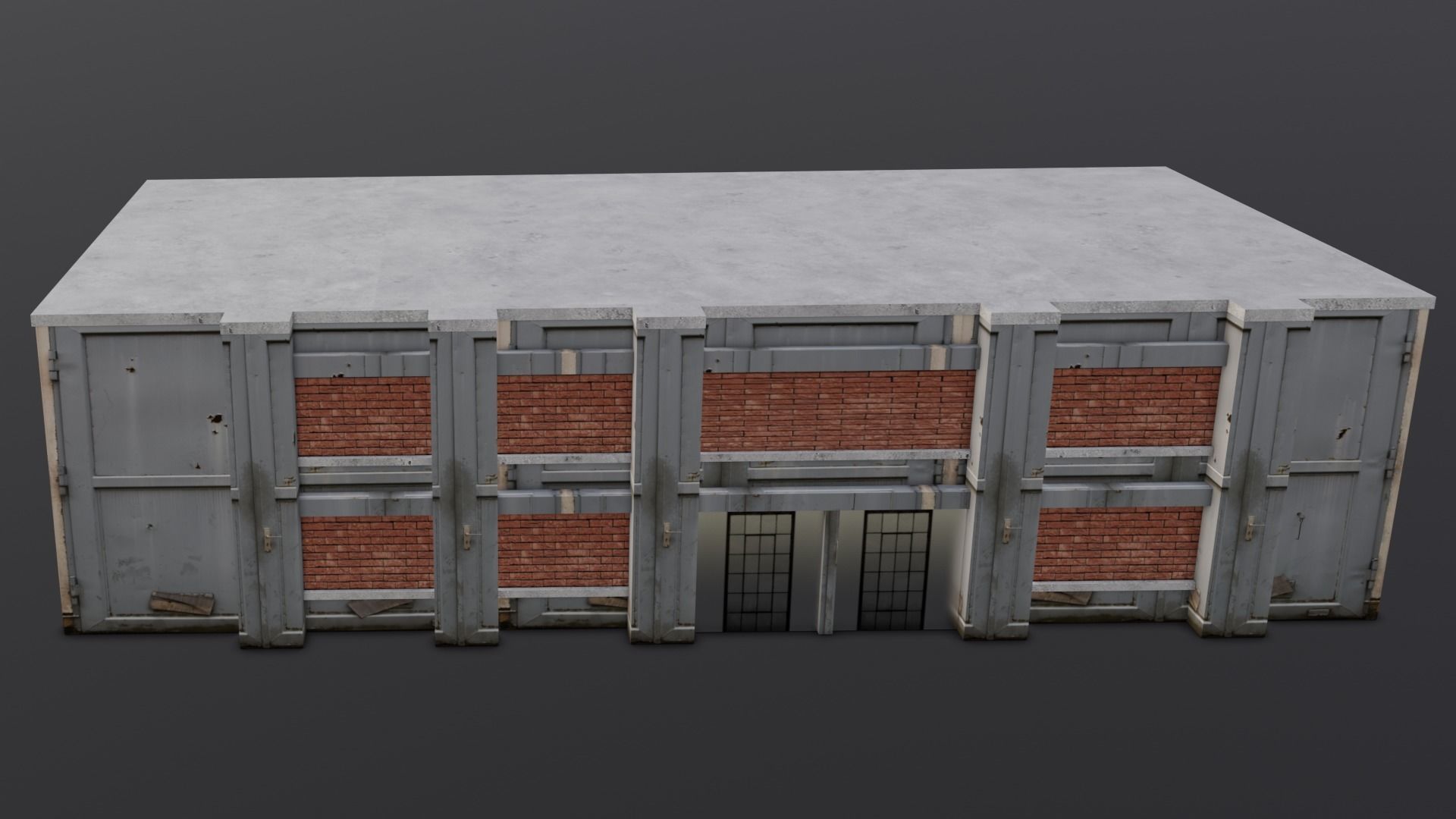 Building 3D Model Low-poly 3D model_10