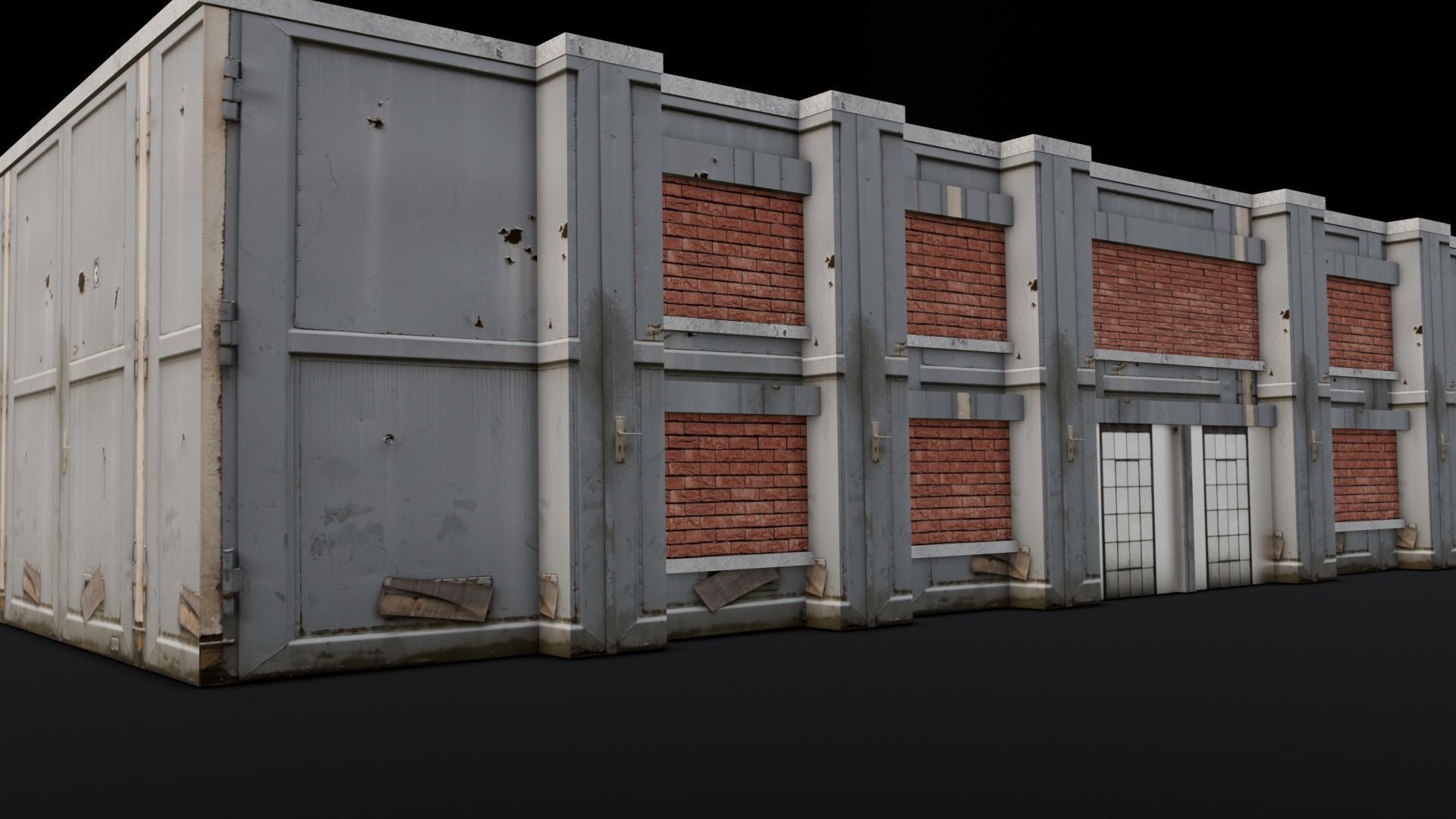 Building 3D Model Low-poly 3D model_3