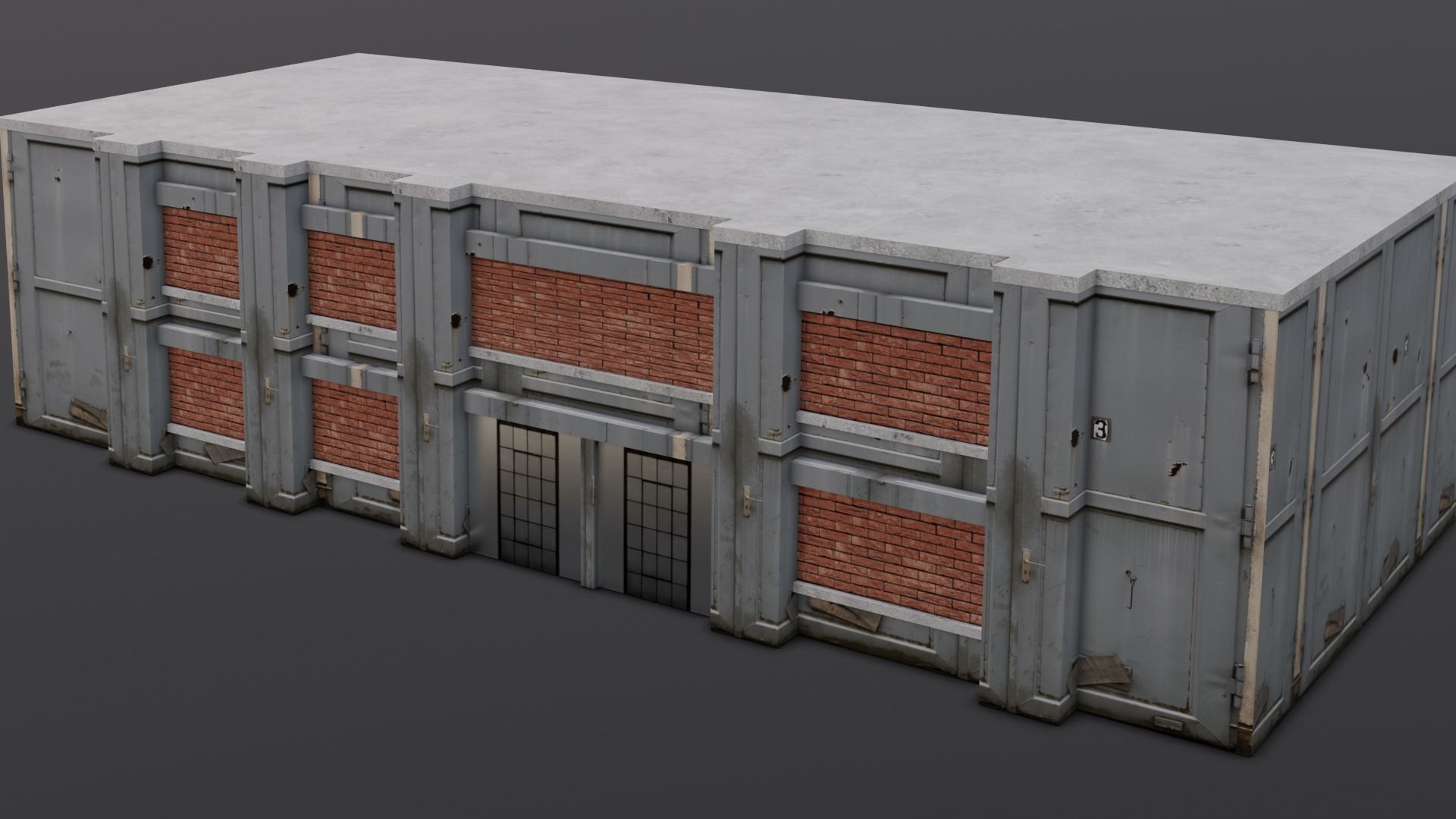 Building 3D Model Low-poly 3D model_12