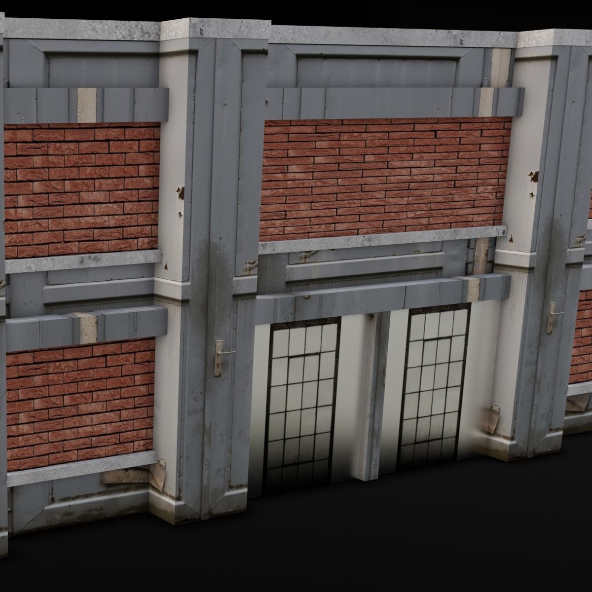 Building 3D Model Low-poly 3D model_6