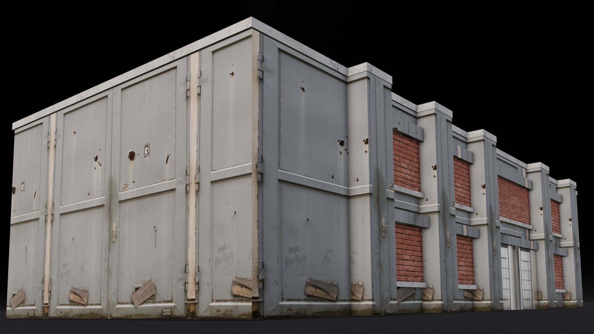 Building 3D Model Low-poly 3D model_4