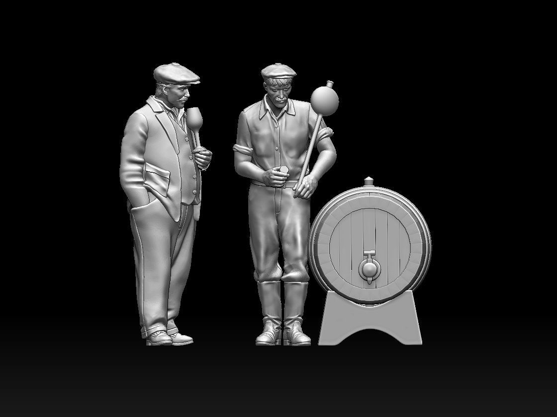 workers 3D print model_32