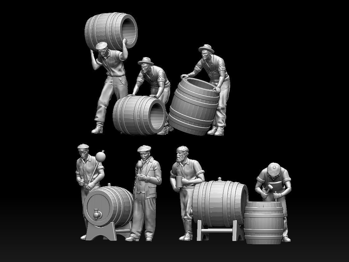 workers 3D print model_5