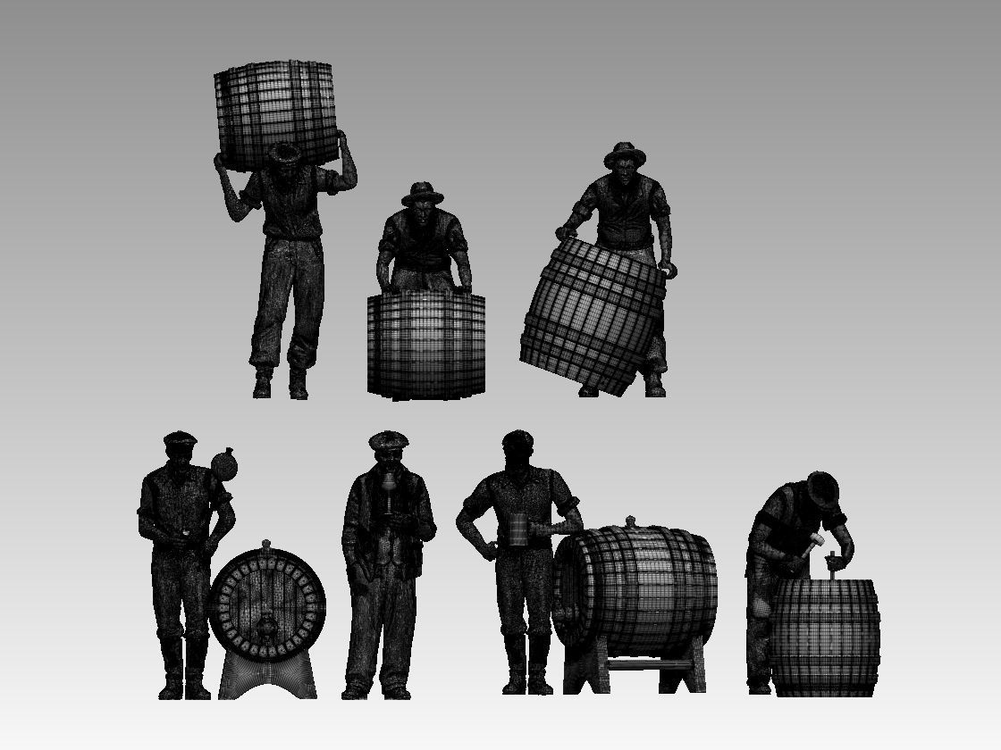 workers 3D print model_6