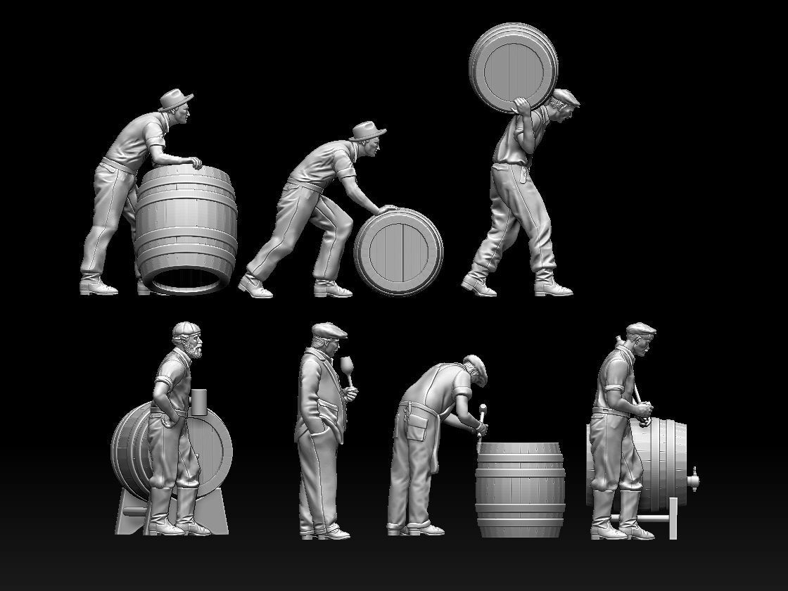 workers 3D print model_58