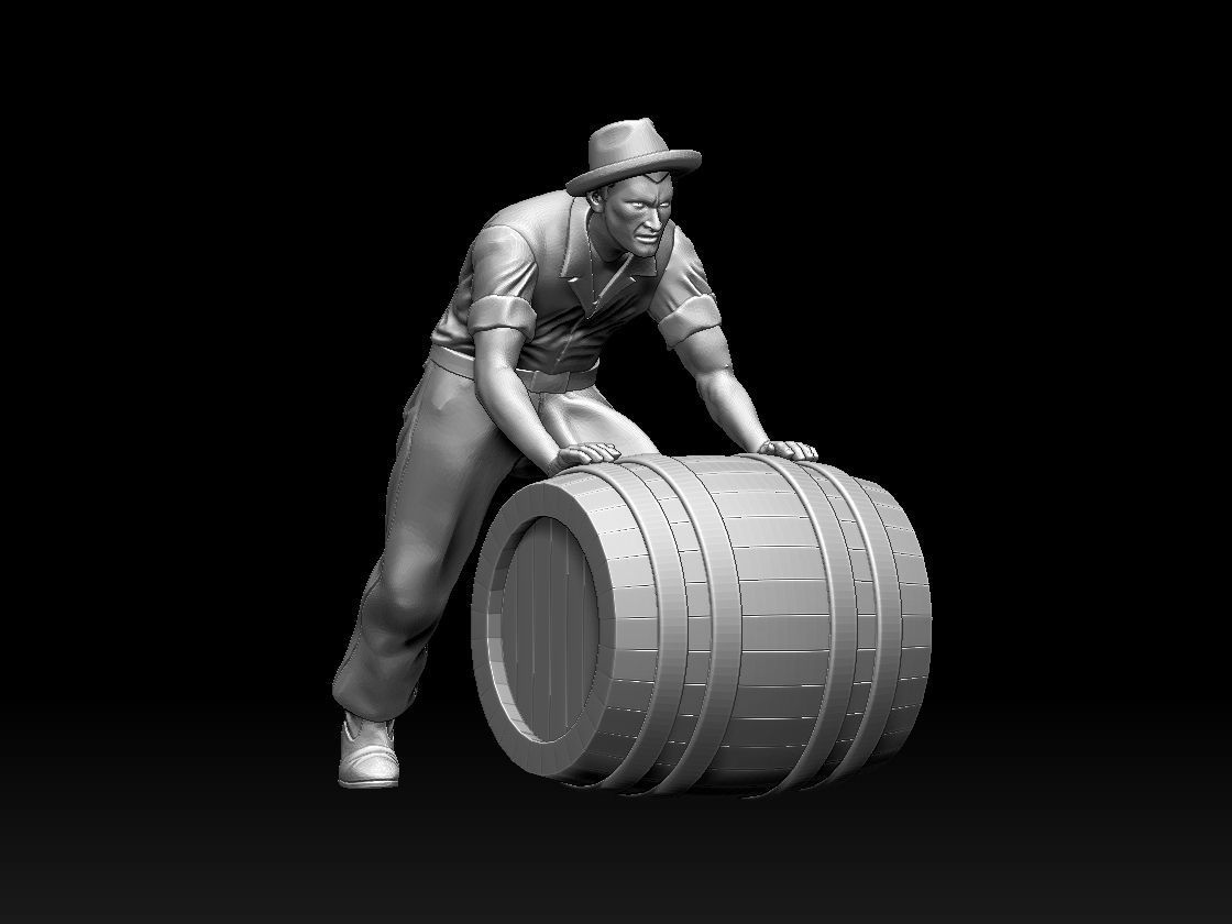 workers 3D print model_9