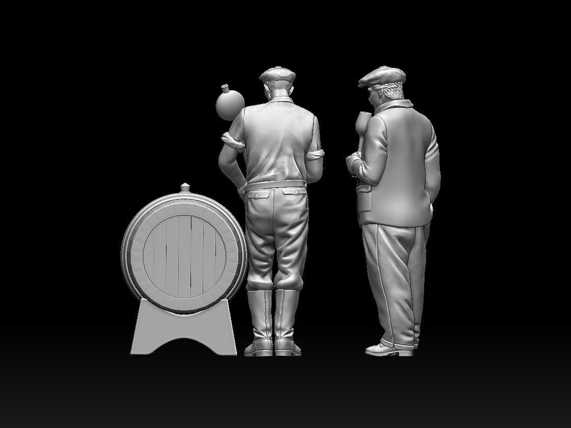 workers 3D print model_42
