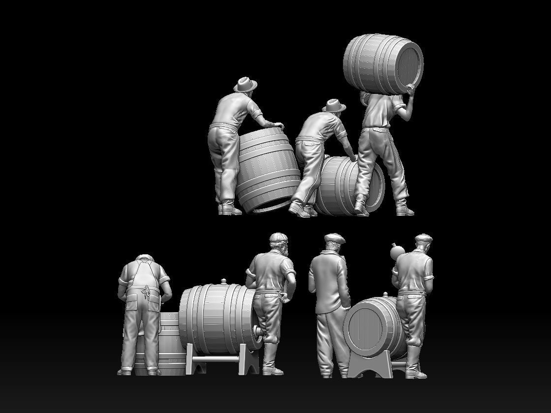 workers 3D print model_71