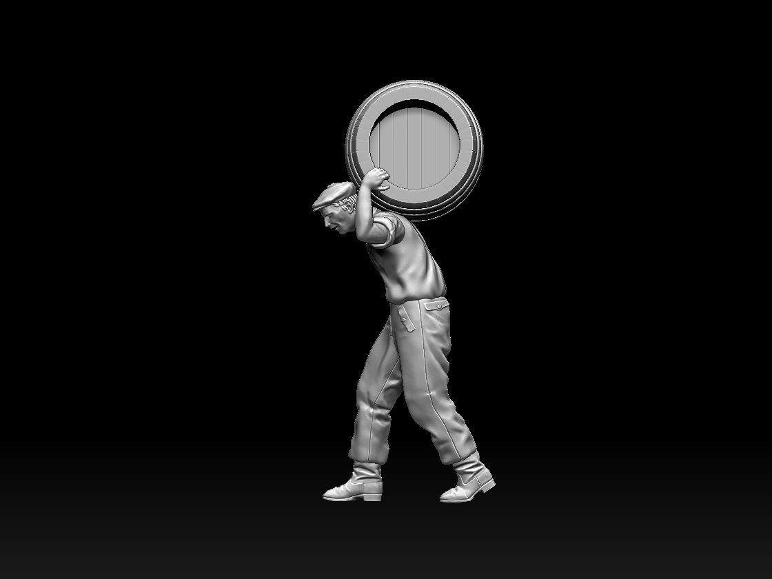 workers 3D print model_23