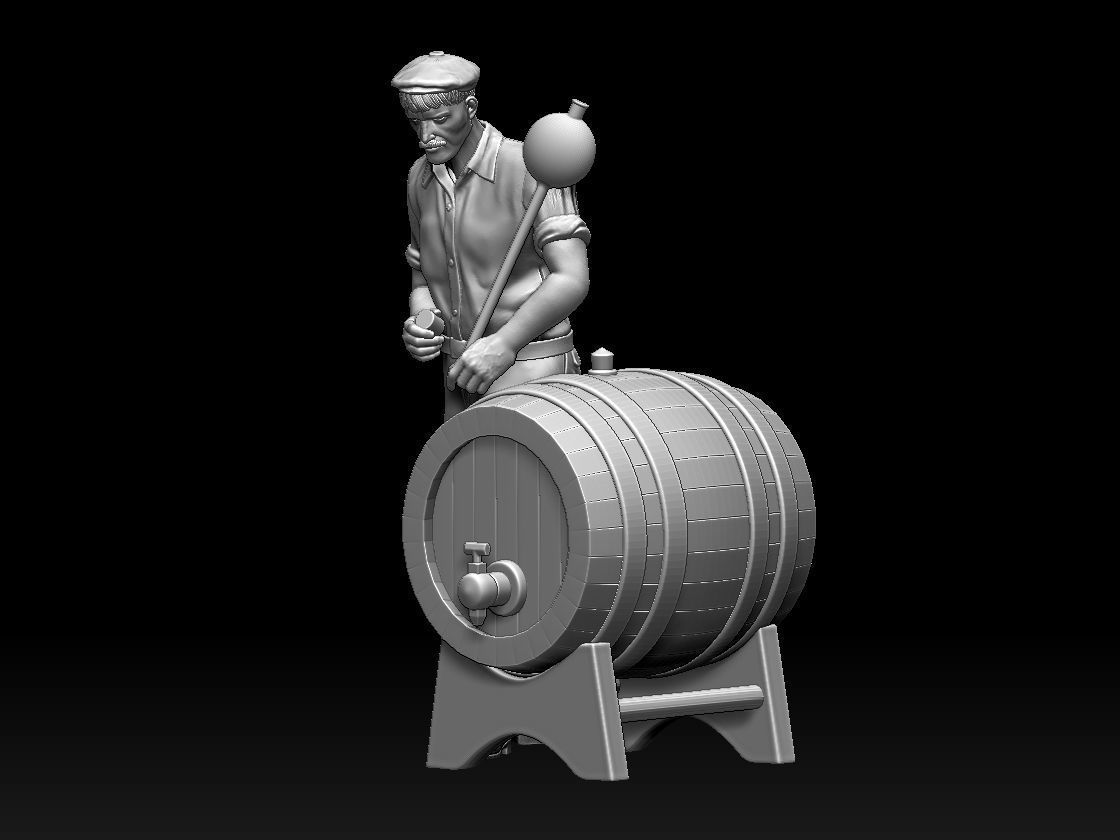 workers 3D print model_34