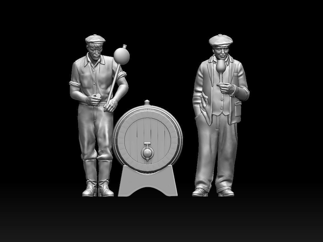 workers 3D print model_48