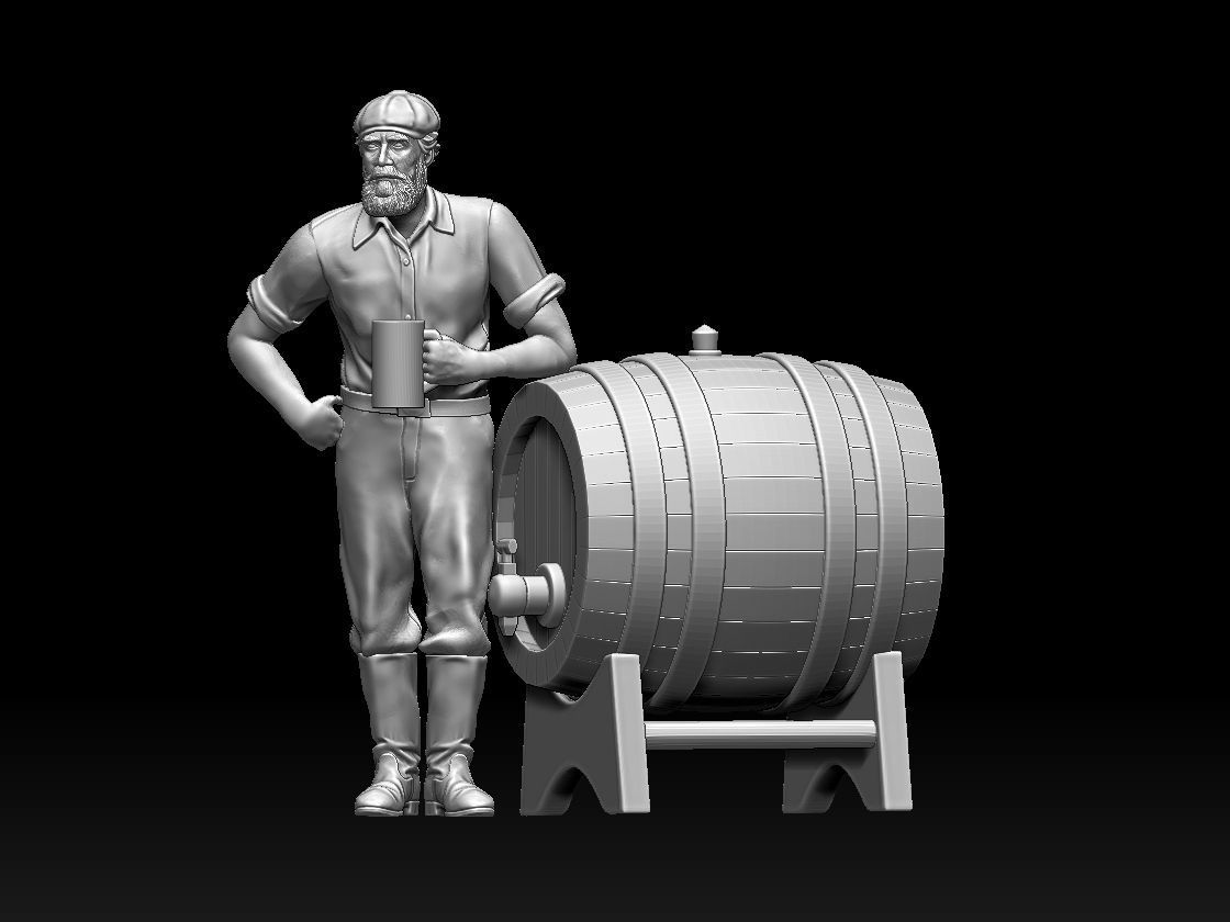 workers 3D print model_46