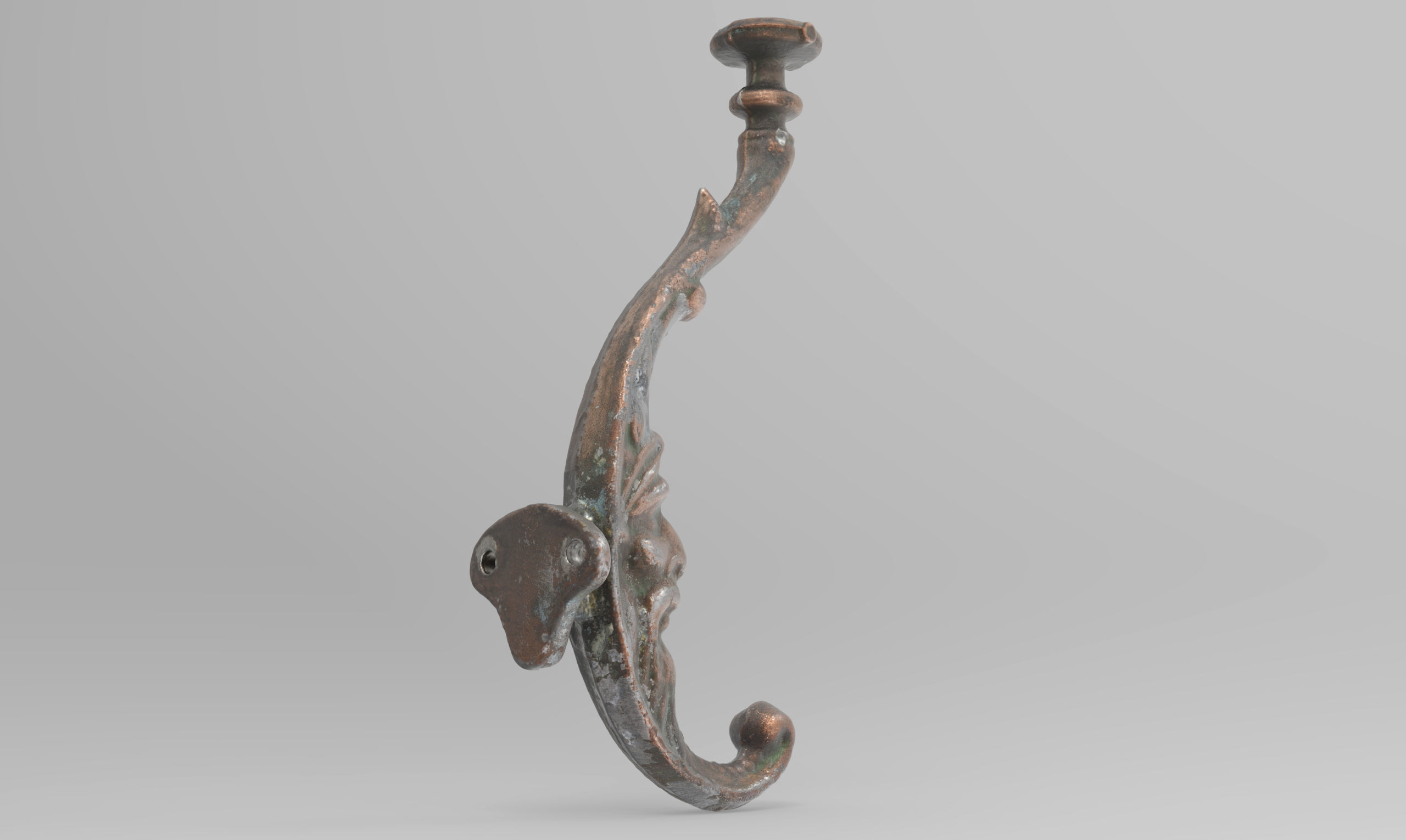 Clothes Hook Low-poly 3D model_4