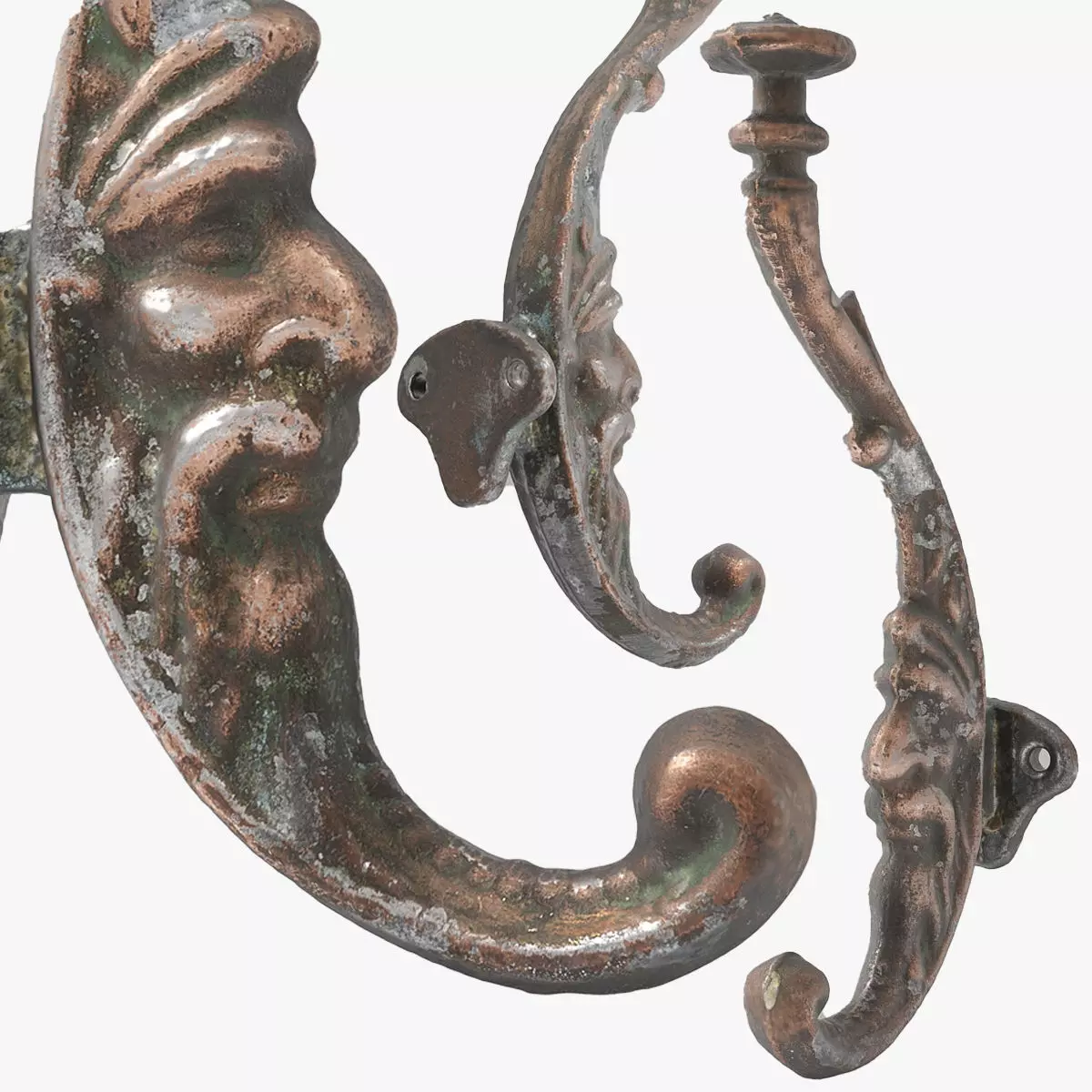 Clothes Hook Low-poly 3D model_0